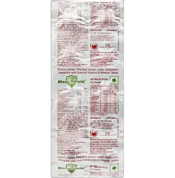 macushield tablet 10's